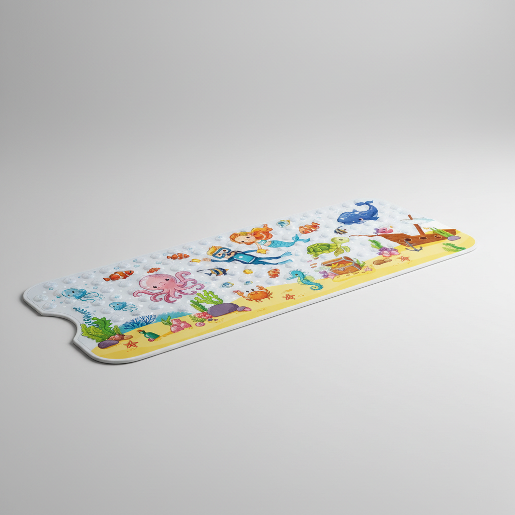Tapis de douche antidérapant avec ventouses - SafeSplash