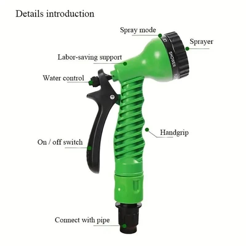 HYDROMAX – Tuyau de jardin et de voiture extensible haute pression durable