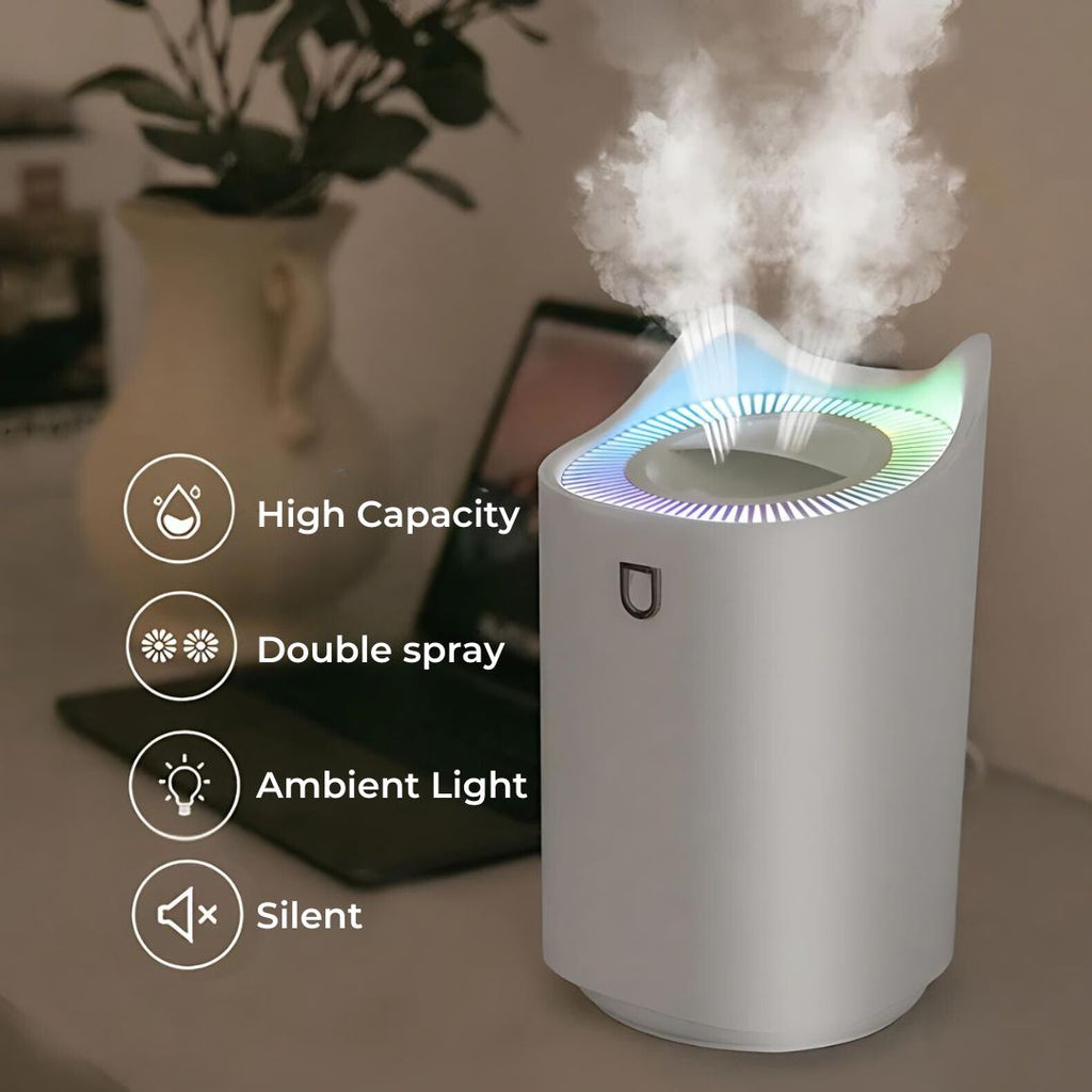 Humidificateur à ultrasons avec technologie de brouillard pour des espaces de vie respirables et confortables