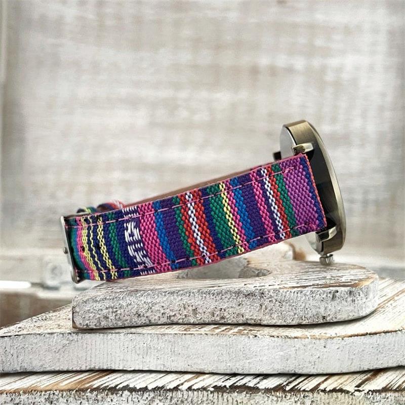 Montre-bracelet | Vintage | Bracelet en tissu tressé | TimeWeave