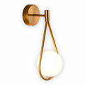 Lumeira Applique Murale – Lampe en Verre en Forme de Goutte avec Cadre Métallique Artistique