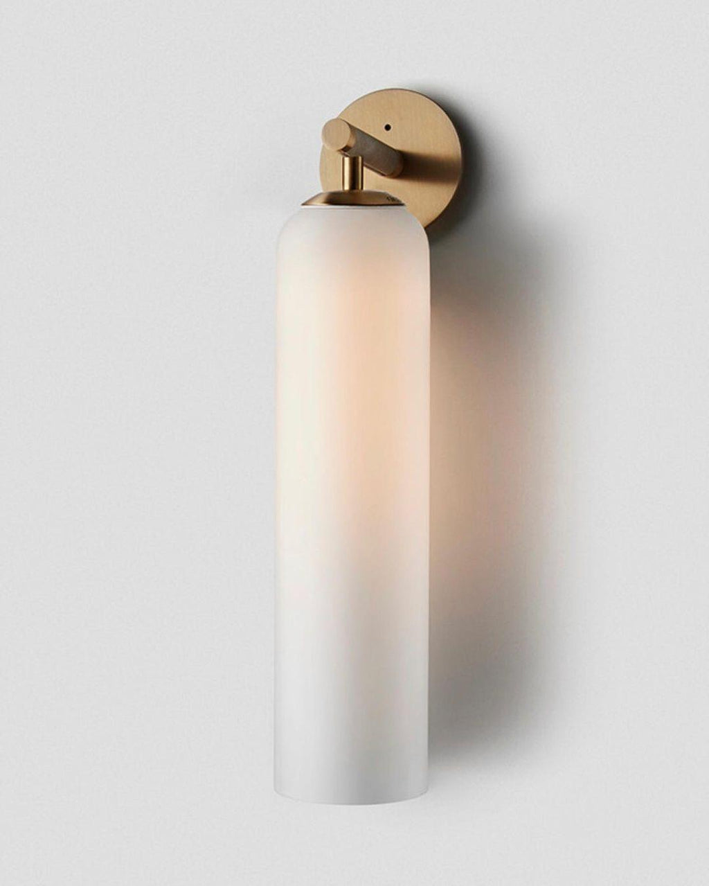 Applique Murale en Verre Cylindrique avec Finition Luxe – Sconce LED Décorative pour Intérieur Moderne