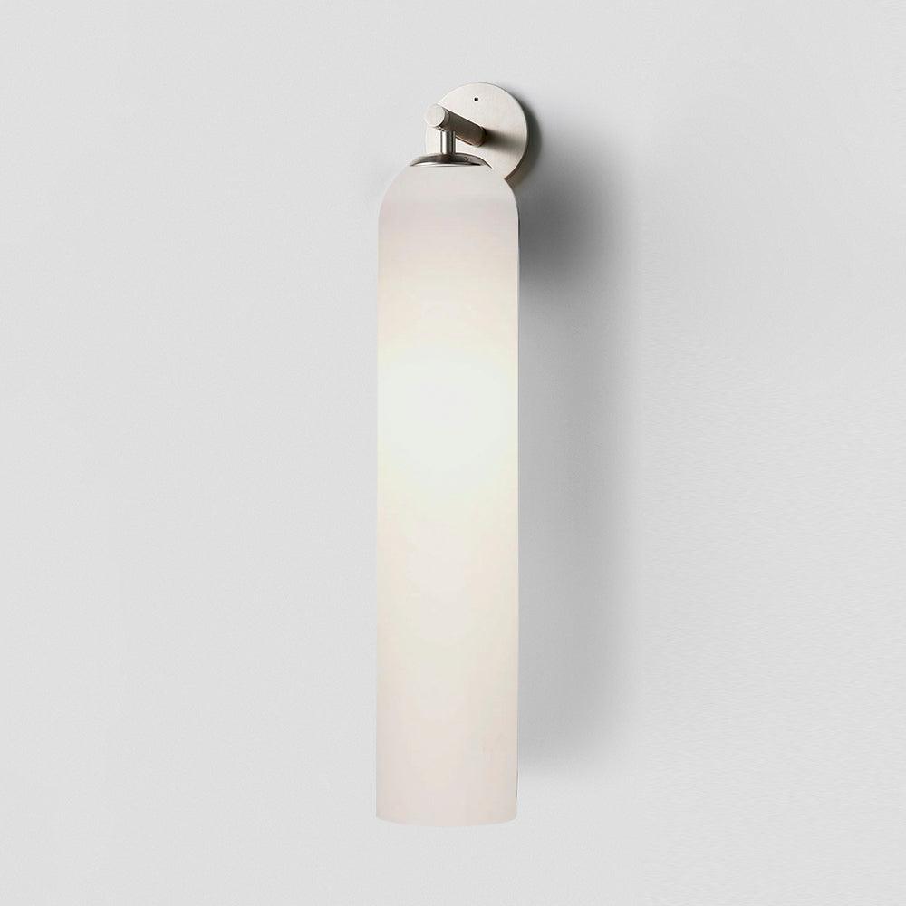 Applique Murale en Verre Cylindrique avec Finition Luxe – Sconce LED Décorative pour Intérieur Moderne