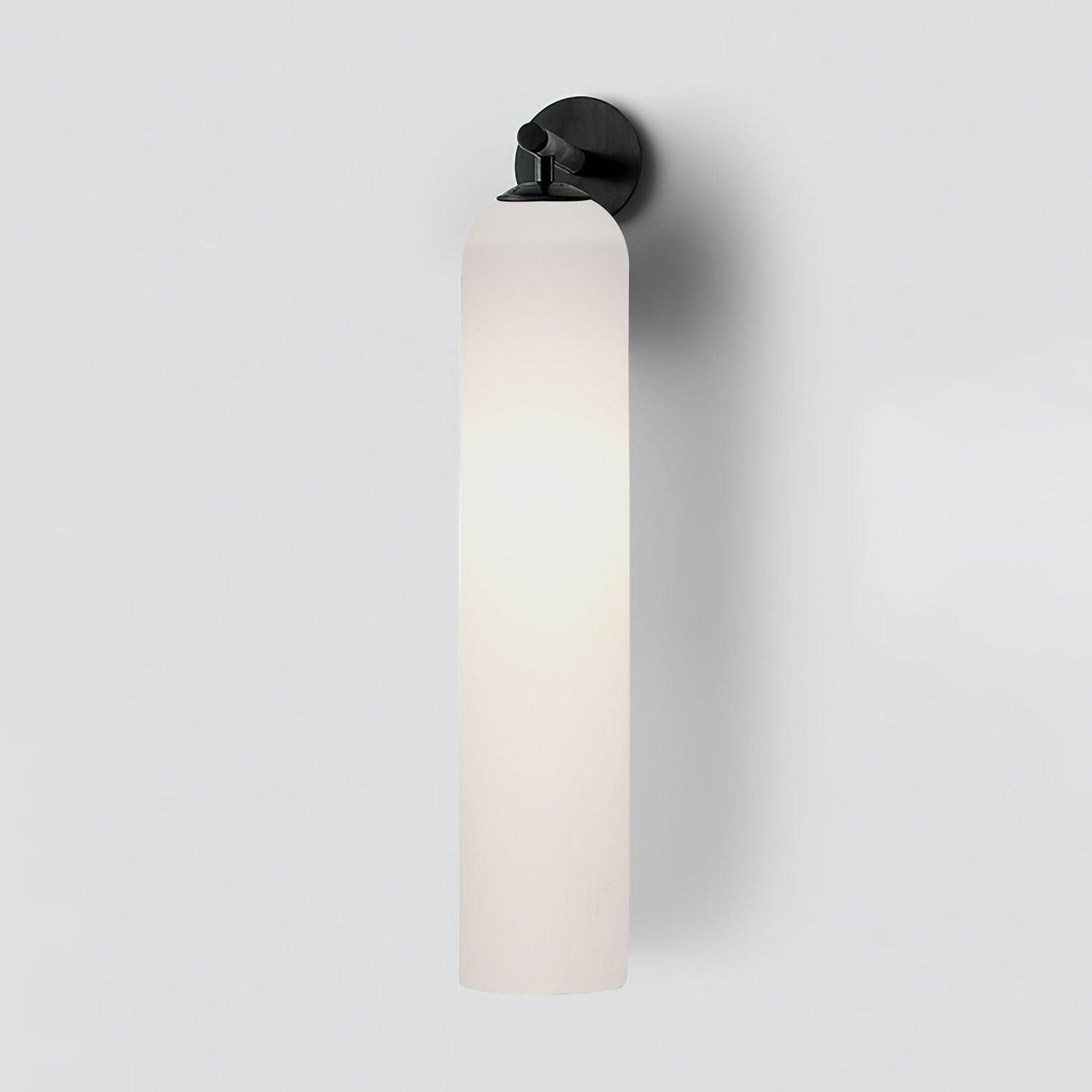 Applique Murale en Verre Cylindrique avec Finition Luxe – Sconce LED Décorative pour Intérieur Moderne