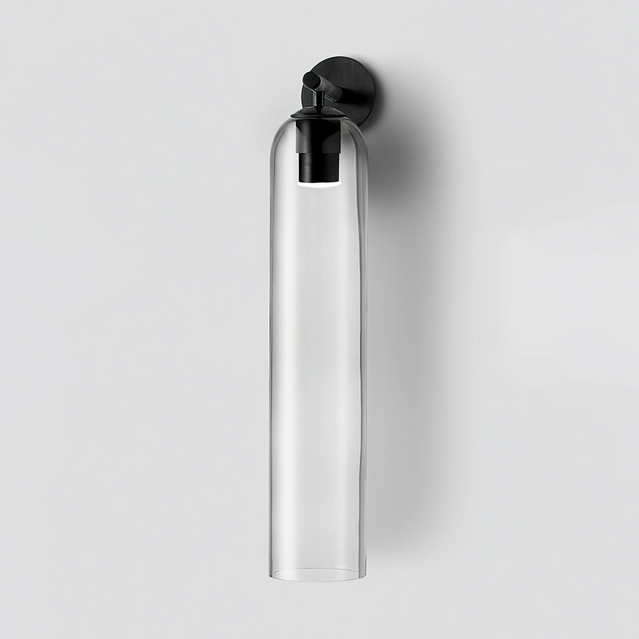 Applique Murale en Verre Cylindrique avec Finition Luxe – Sconce LED Décorative pour Intérieur Moderne