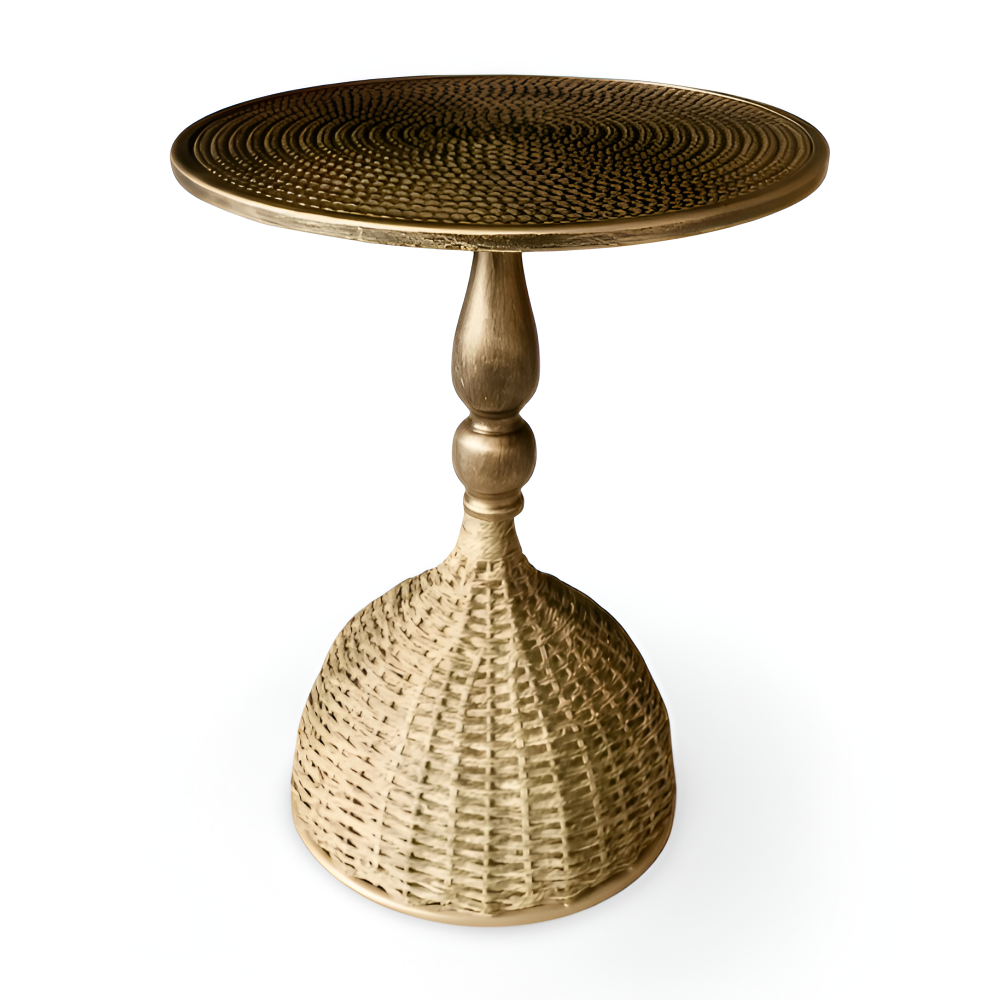 Table d'appoint Artisan en fer tressé - Table polyvalente pour le salon