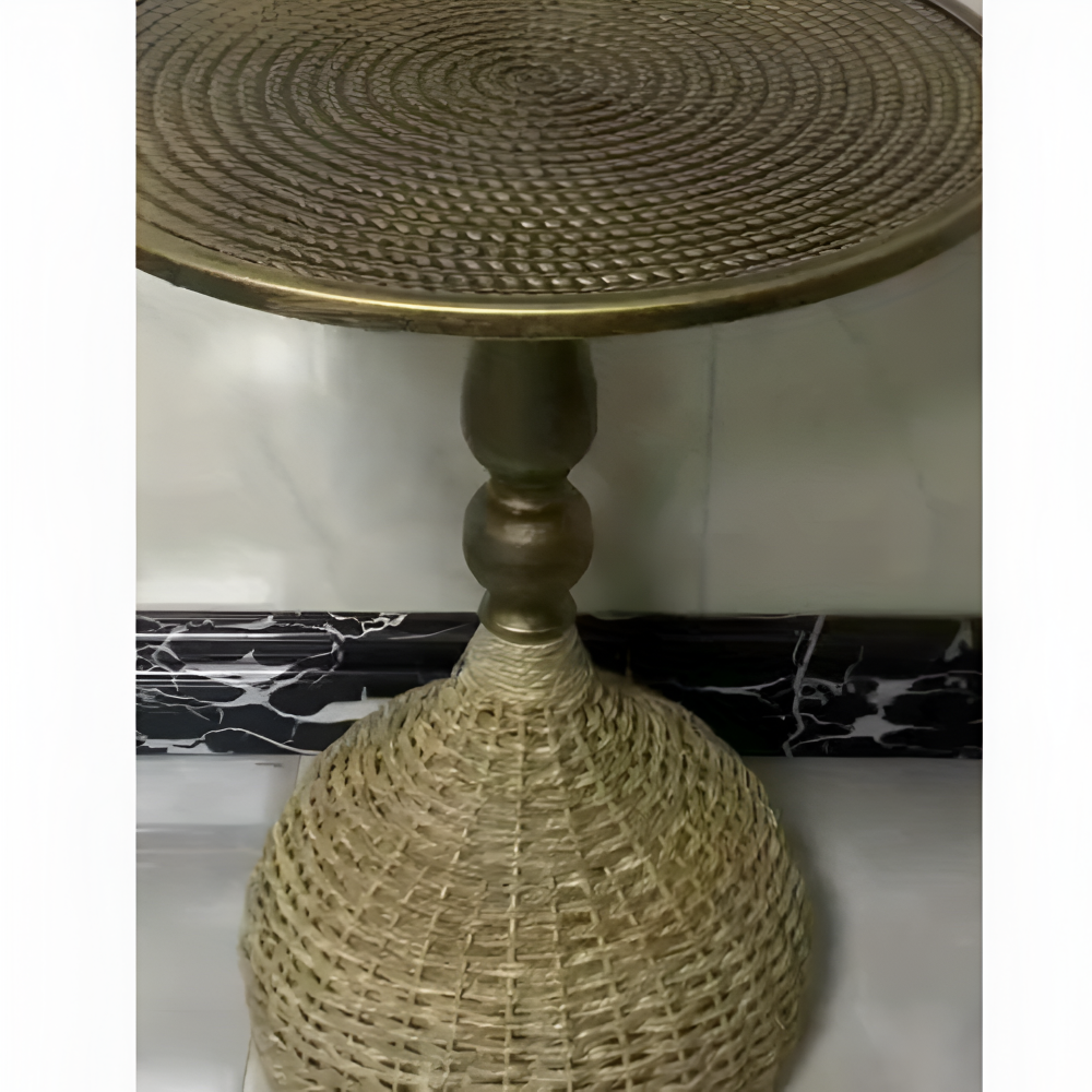 Table d'appoint Artisan en fer tressé - Table polyvalente pour le salon