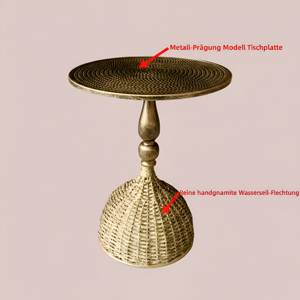 Table d'appoint Artisan en fer tressé - Table polyvalente pour le salon