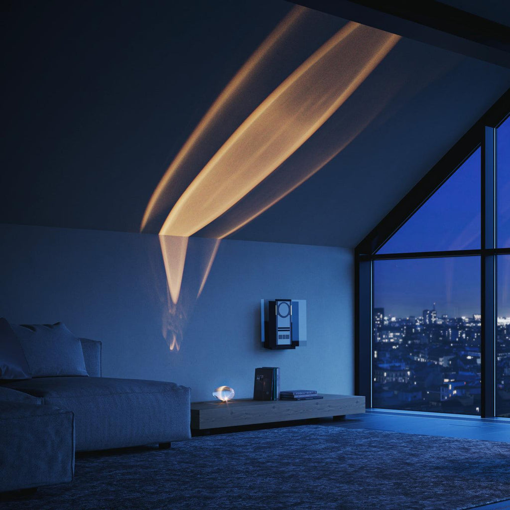 Lampe de table en cristal avec LED – lampe décorative avec lumière d'ambiance