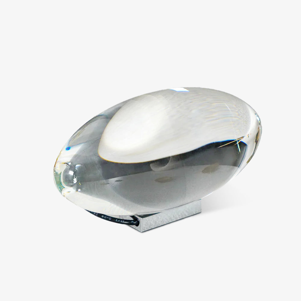 Lampe de table en cristal avec LED – lampe décorative avec lumière d'ambiance