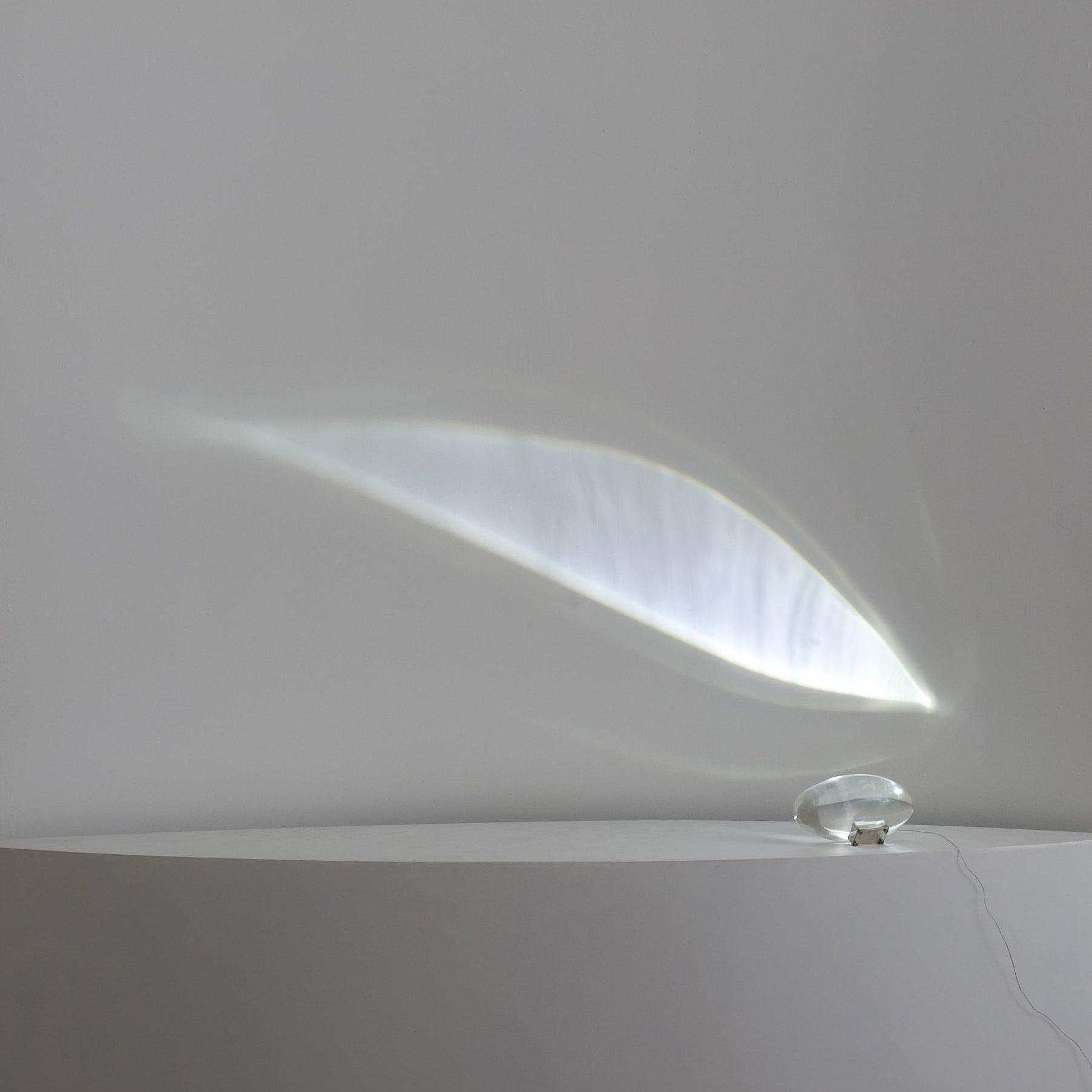 Lampe de table en cristal avec LED – lampe décorative avec lumière d'ambiance