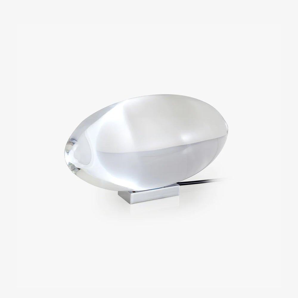 Lampe de table en cristal avec LED – lampe décorative avec lumière d'ambiance