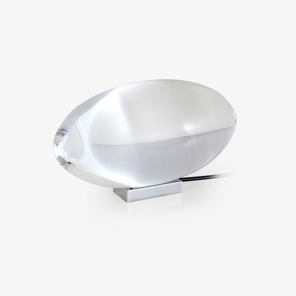 Lampe de table en cristal avec LED – lampe décorative avec lumière d'ambiance