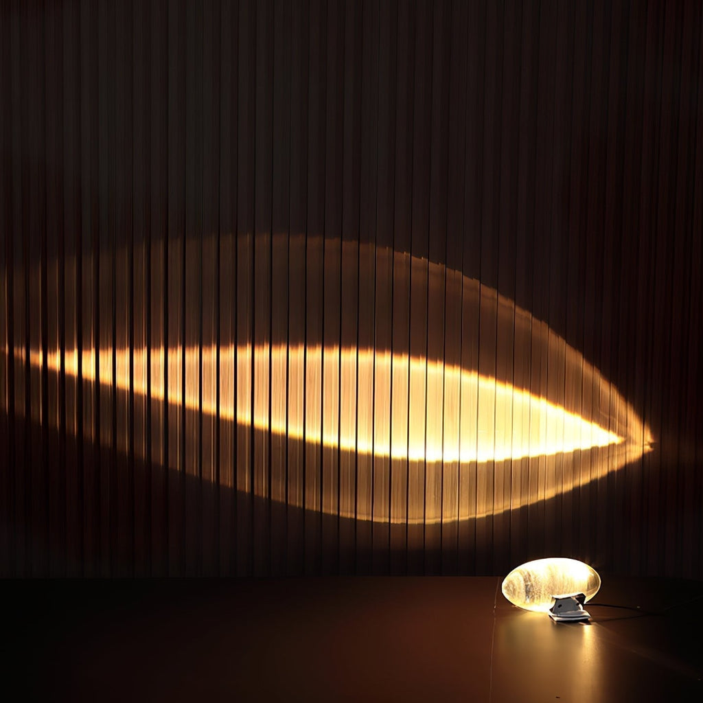 Lampe de table en cristal avec LED – lampe décorative avec lumière d'ambiance