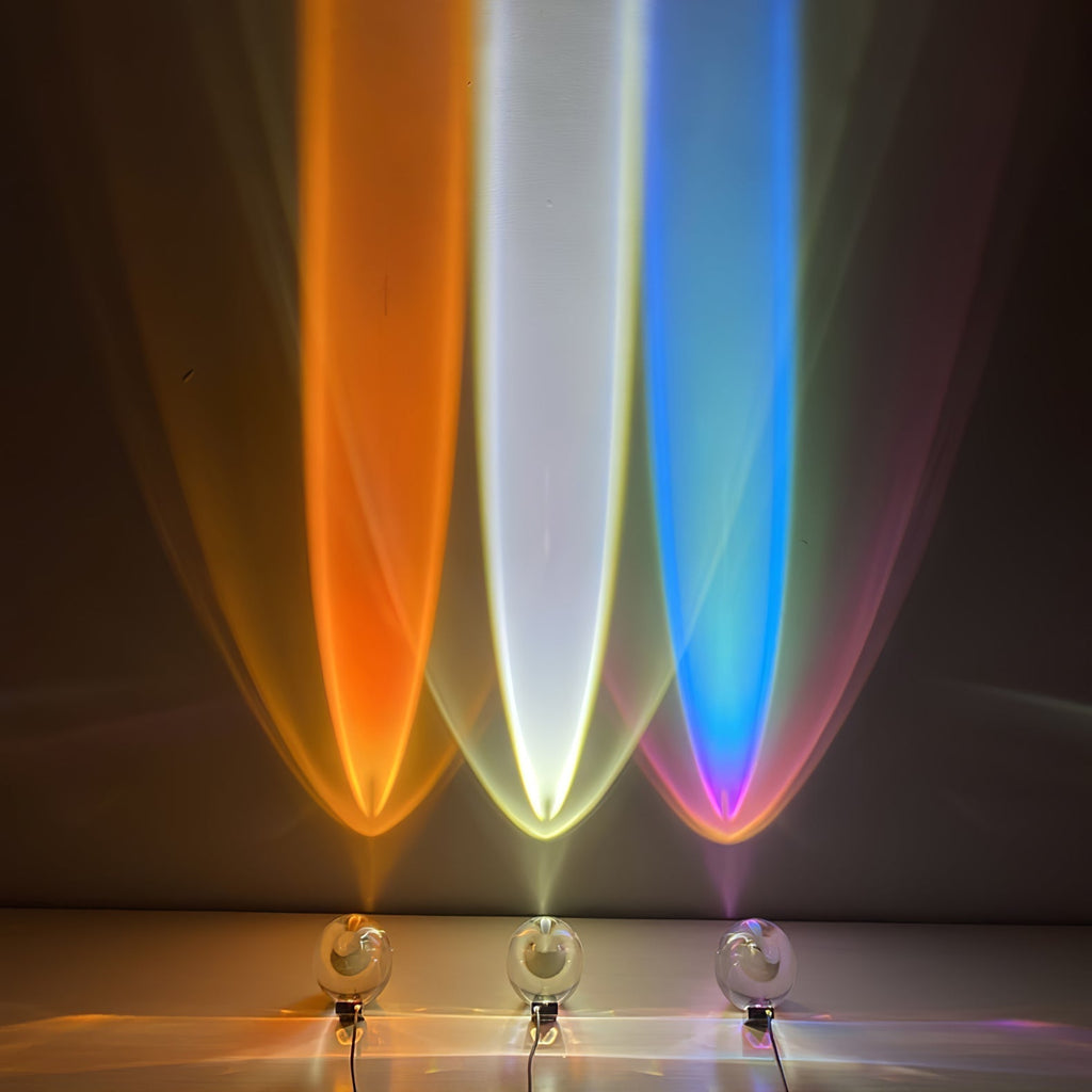 Lampe de table en cristal avec LED – lampe décorative avec lumière d'ambiance