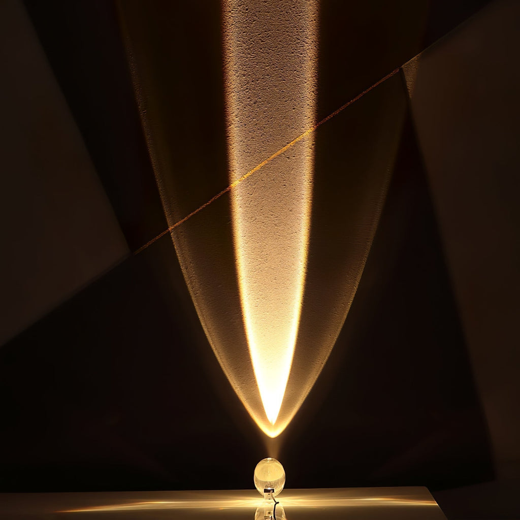 Lampe de table en cristal avec LED – lampe décorative avec lumière d'ambiance