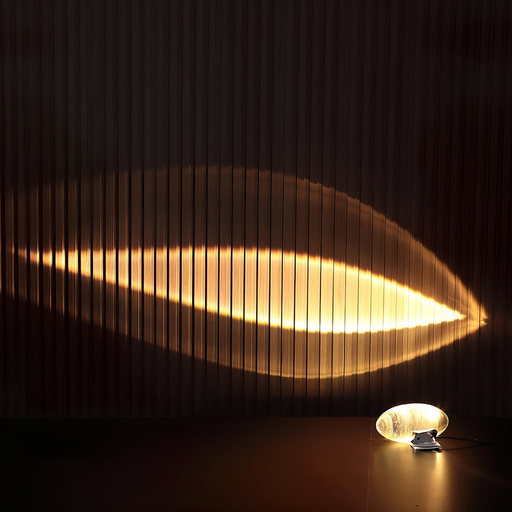 Lampe de table en cristal avec LED – lampe décorative avec lumière d'ambiance