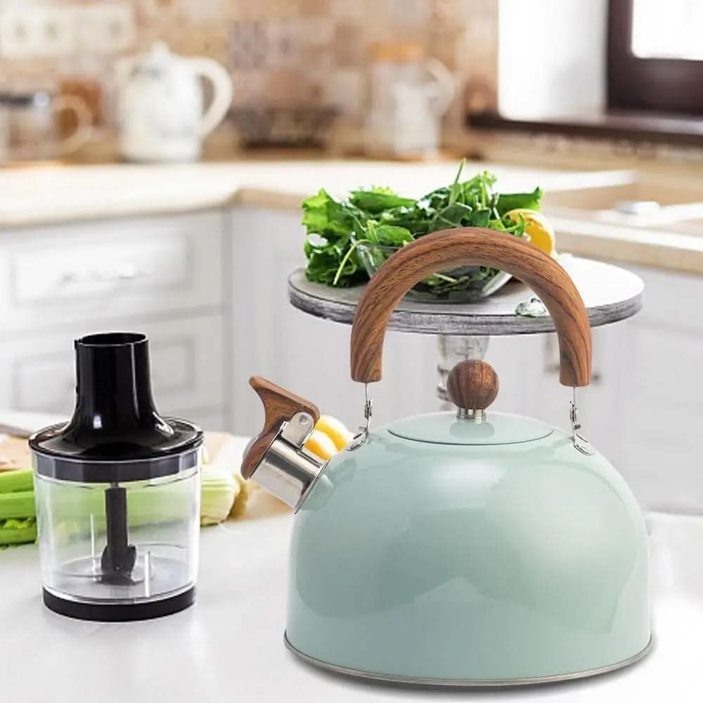 AURABOIL – Bouilloire en Acier Inoxydable Siffleur de 2.5L