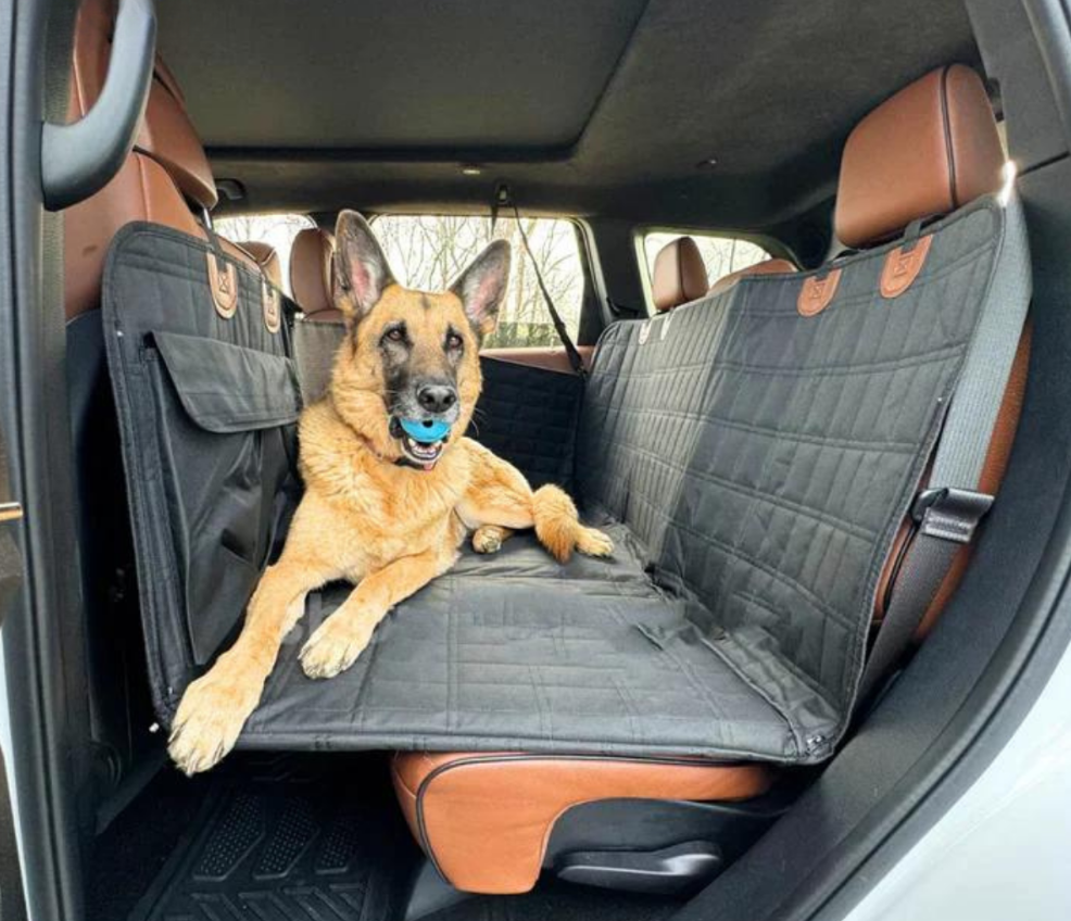 Siège auto | Protection siège auto pour chien | Tapis de banquette arrière déperlant | PawGuard