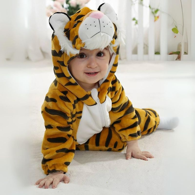 FLUFFIBEAR – Combinaison bébé animale – Confort douillet avec accès par zip