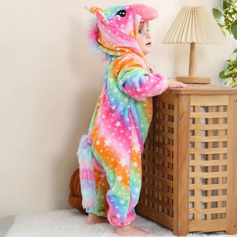 FLUFFIBEAR – Combinaison bébé animale – Confort douillet avec accès par zip