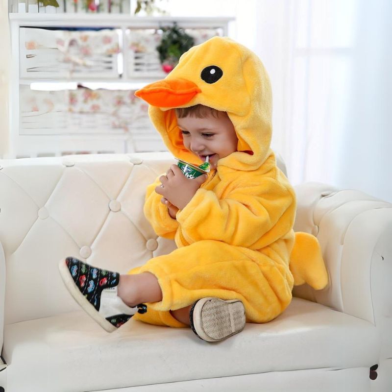 FLUFFIBEAR – Combinaison bébé animale – Confort douillet avec accès par zip