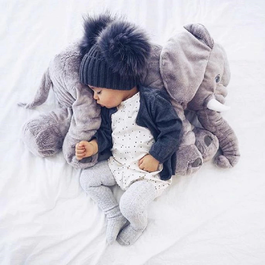 Coussin Bébé Éléphant Câlin – Doux, Câlin et Confortable
