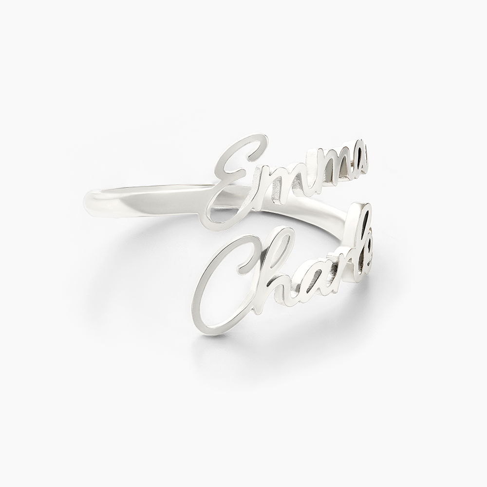 Bague Personnalisée avec 1 à 4 Noms Gravés
