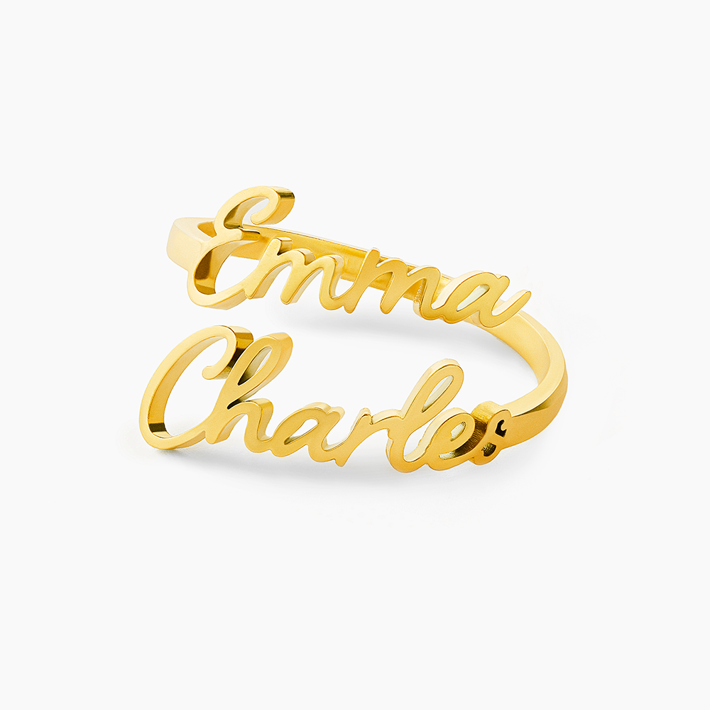 Bague Personnalisée avec 1 à 4 Noms Gravés