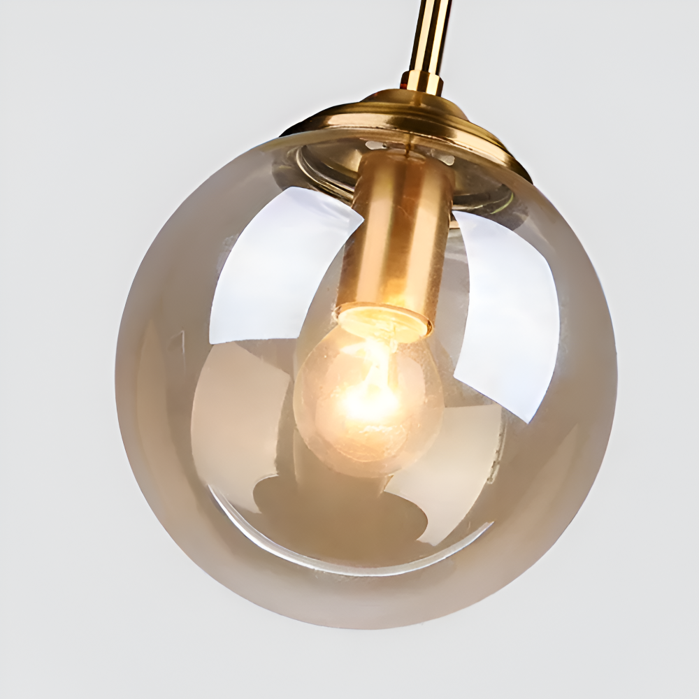 Lunara Suspension – Suspension Nordique en Verre avec Éclairage LED