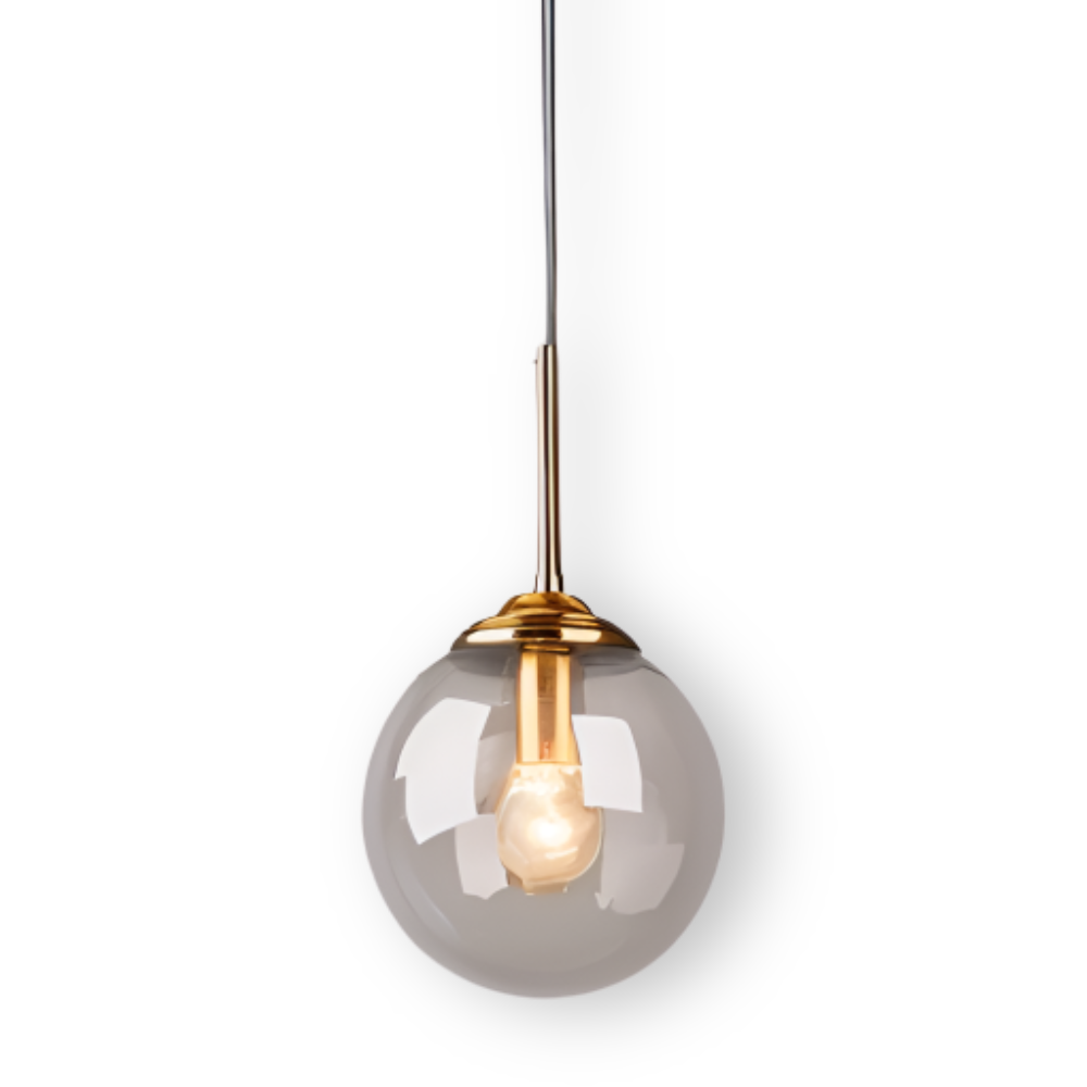 Lunara Suspension – Suspension Nordique en Verre avec Éclairage LED