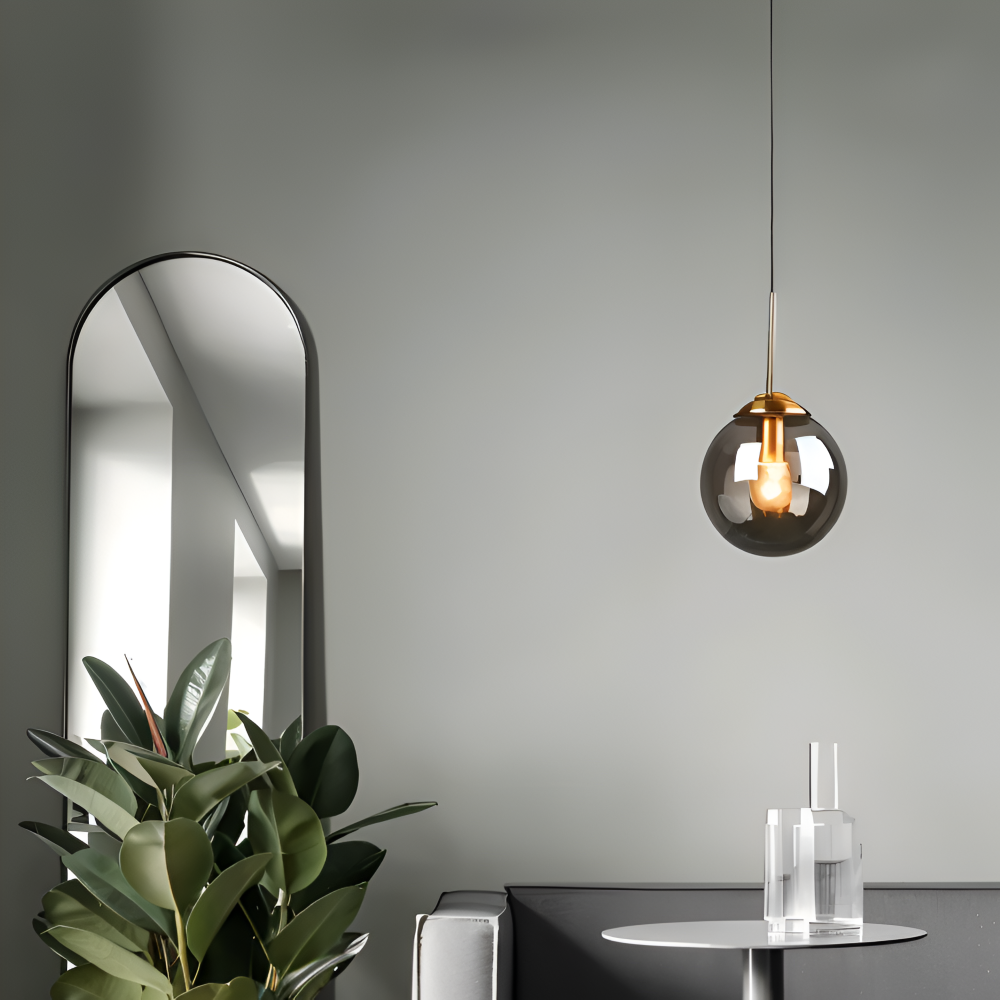 Lunara Suspension – Suspension Nordique en Verre avec Éclairage LED
