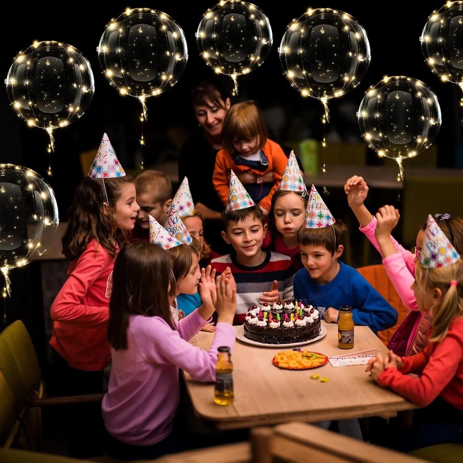 Ballon avec 10 pièces | Ambiance lumineuse chaude | Fonctionne sur batterie | LumiGlobe