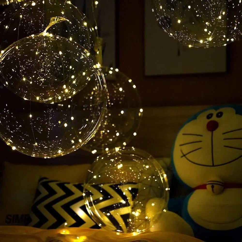Ballon avec 10 pièces | Ambiance lumineuse chaude | Fonctionne sur batterie | LumiGlobe