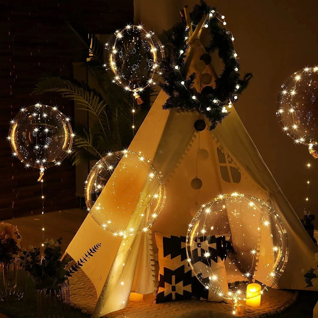Ballon avec 10 pièces | Ambiance lumineuse chaude | Fonctionne sur batterie | LumiGlobe