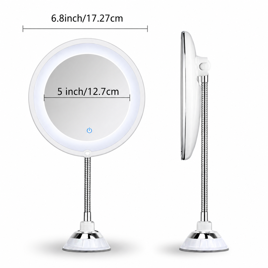 REFLECTIX – Miroir de maquillage grossissant mural pour une vue rapprochée claire