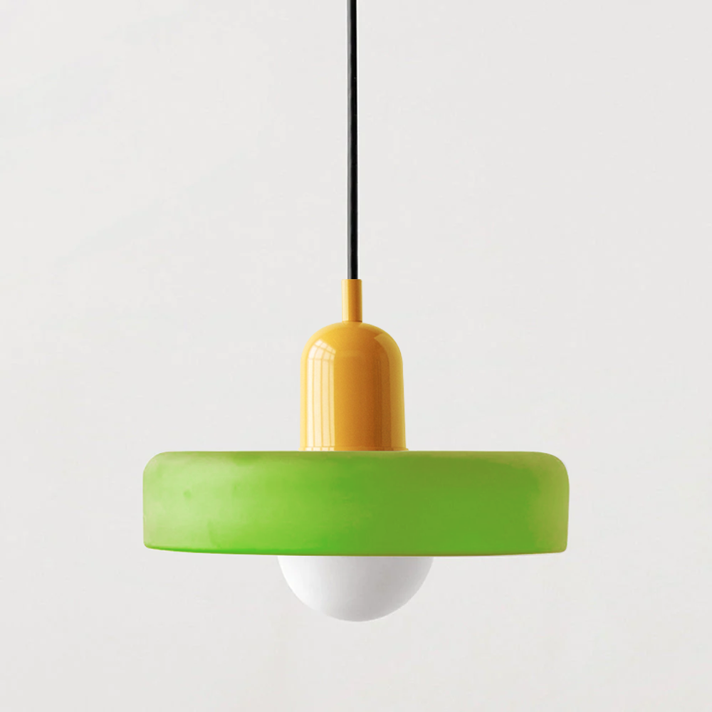 Lampe suspendue en verre au design Bauhaus – Artistique, Moderne et Intemporelle