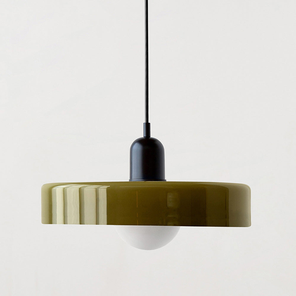 Lampe suspendue en verre au design Bauhaus – Artistique, Moderne et Intemporelle
