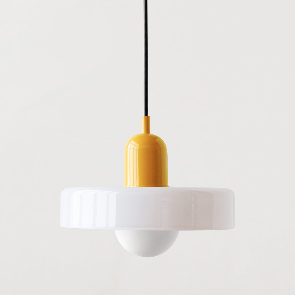 Lampe suspendue en verre au design Bauhaus – Artistique, Moderne et Intemporelle