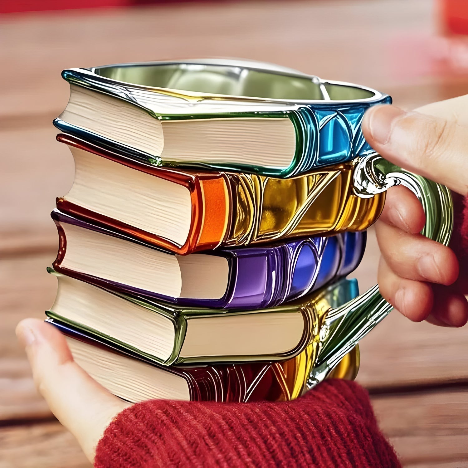 Mug | Tasse Design Livre 3D | Fait Main & Coloré | Pour Café & Thé | BookLume