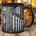 Mug | Tasse de café pour mécanicien | Imprimé d'outils détaillé | Mug ToolMaster