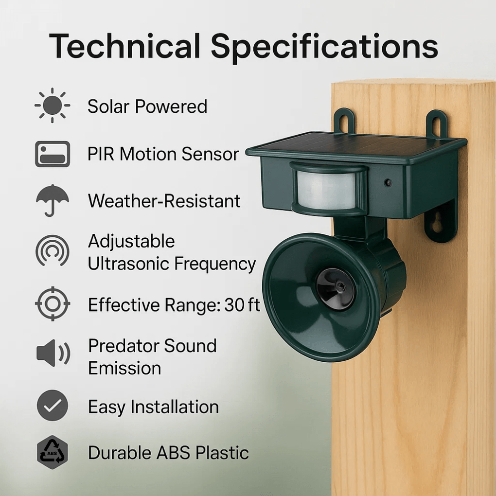 BIRDGUARD SENSOR – Détecteur de mouvement pour la protection efficace contre les oiseaux