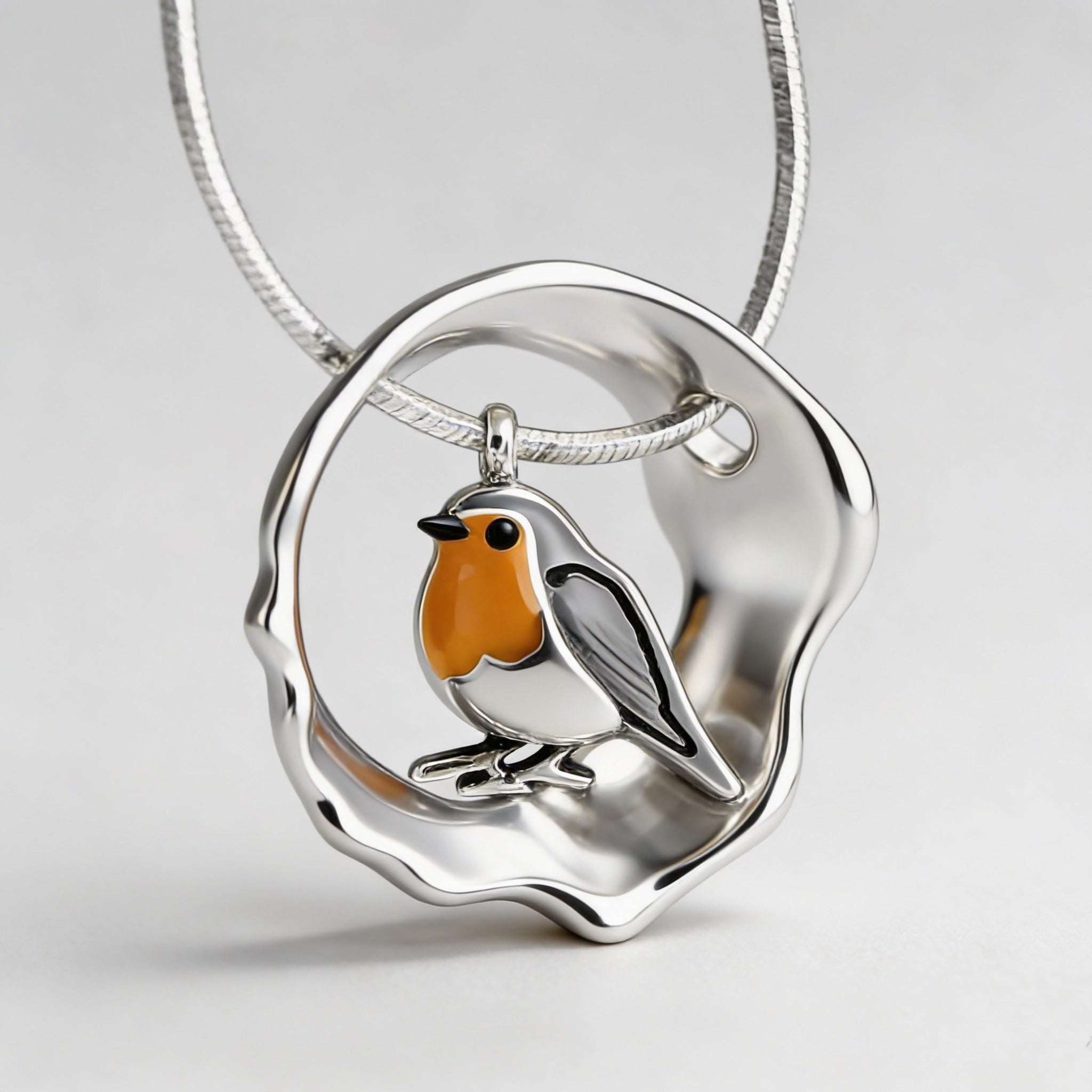 Alice - Collier avec pendentif oiseau vintage