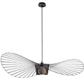 Lampe Suspendue Noire en Forme de Chapeau – Élégance Moderne