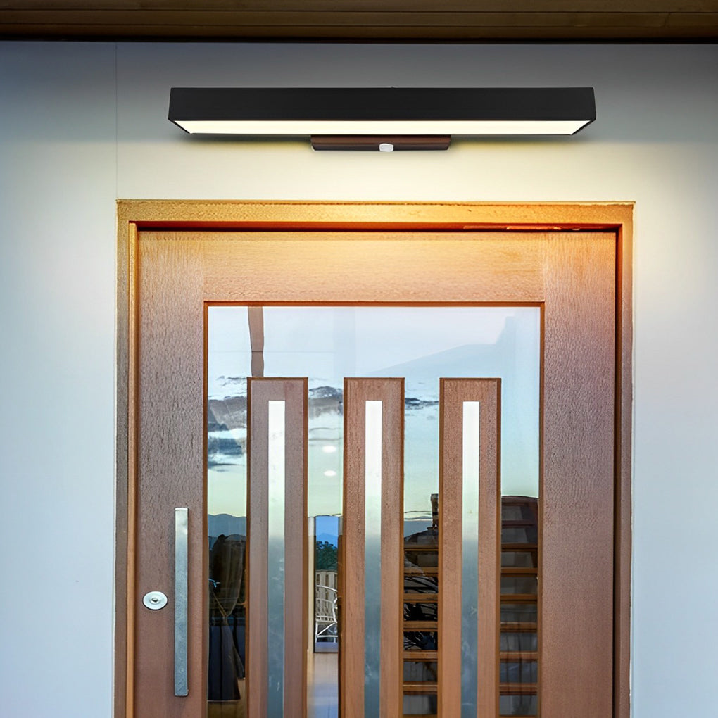 Lampe Murale LED Moderne avec Détecteur de Mouvement et Boîtier Noir