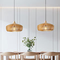 Lampe suspendue en bois de style japonais