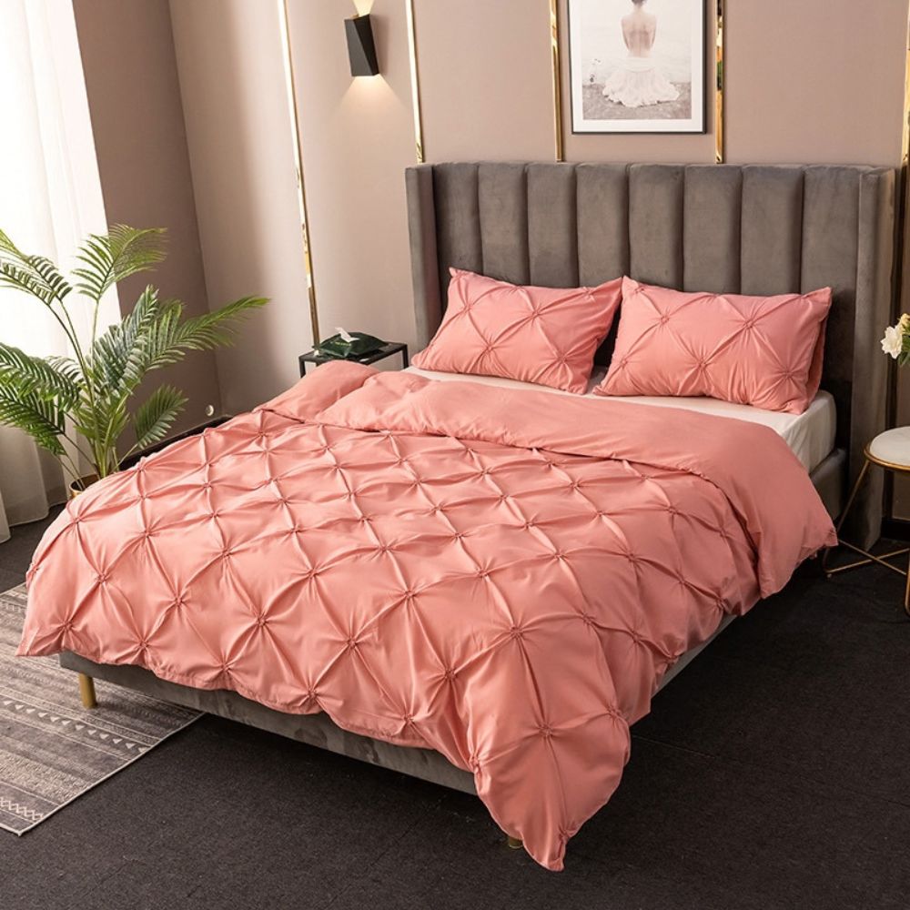 Ensemble de Housse de Couette Amore Luxe à Plis Rentrants
