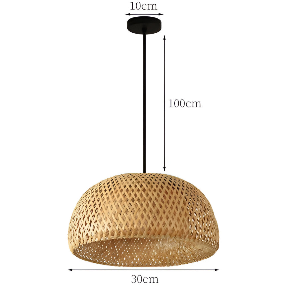 Lampe Suspendue en Rattan Bohème - Élégante et Écologique Suspension pour Décoration Intérieure