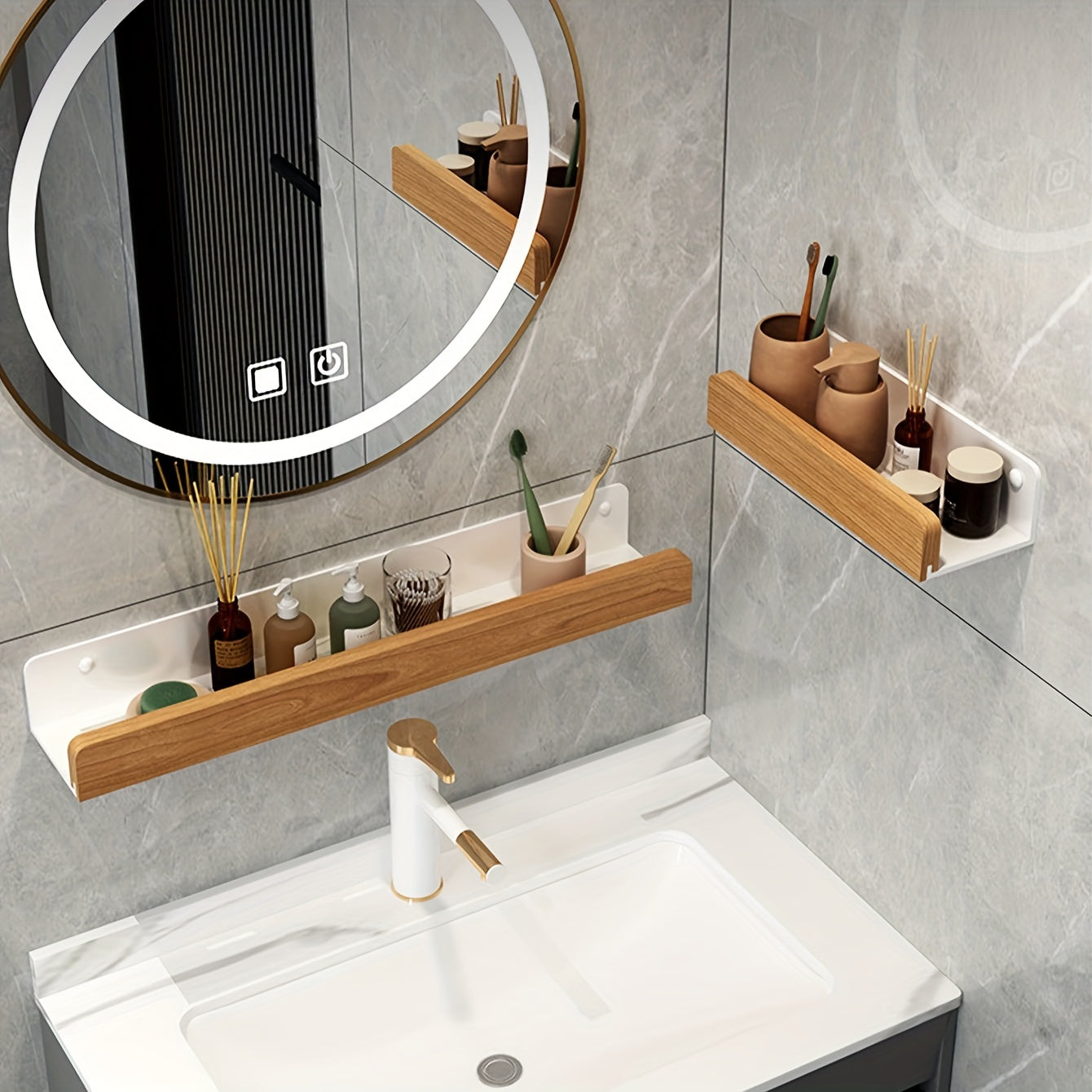 Étagère murale sans perçage en plastique - Shelfify