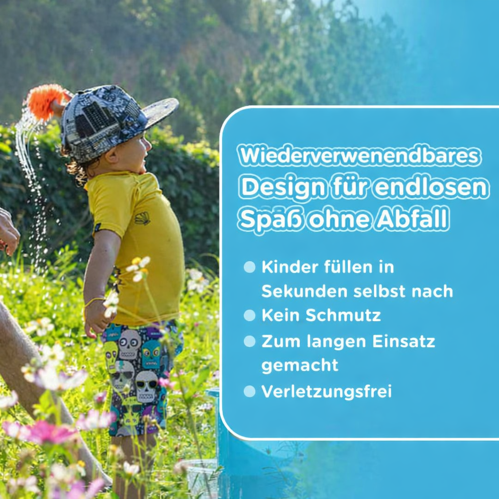20 KiddoSpace Boules Éponge Réutilisables à Eau (10 à acheter, 10 GRATUITES en plus)
